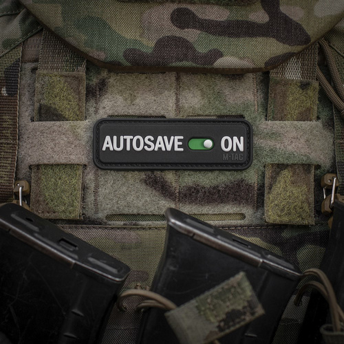 M-Tac - Morale Patch Autosave PVC - 3D - Černá - 51116702