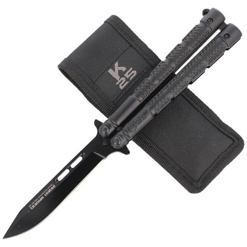 K25 - Zavírací nůž Balisong s titanovým povrchem - 36250