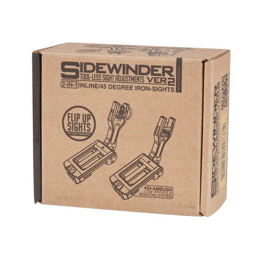 Strike Industries - Sidewinder II BUIS Záložní železná mířidla - černá - SIDEWINDERII-BK