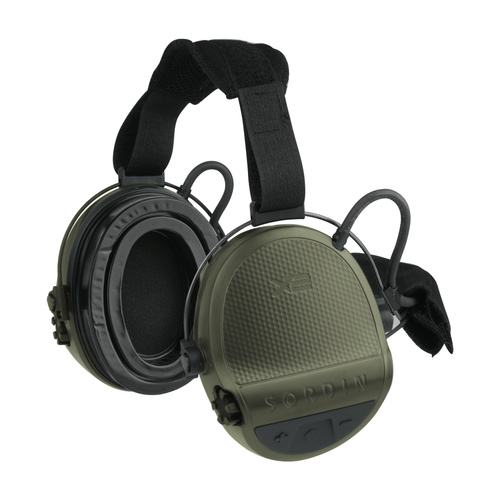 Sordin - Aktivní chrániče sluchu Supreme X2 - nákrčník - gelové polštářky - Zelená - 301006-20G
