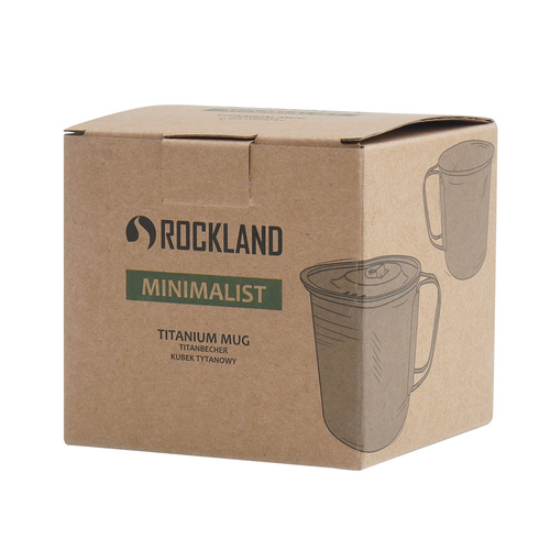 Rockland - Hrnek Minimalist s víkem - 600 ml - titanová barva
