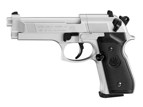 Umarex - Vzduchová pistole Beretta M92 FS - 4,5 mm Diabolo - Nikl - 419.00.02