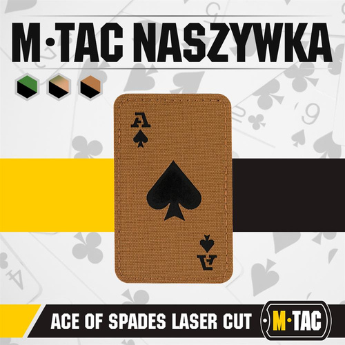 M-Tac - Nášivka Ace of Spades - Cordura 500D - Coyote / Black - 51109502