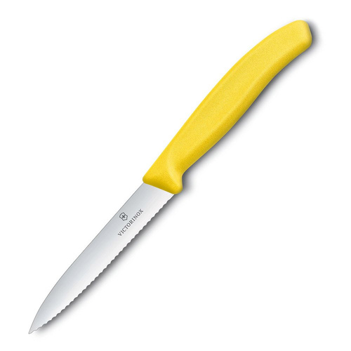 Victorinox - Kuchyňský nůž Swiss Classic - vroubkovaný - žlutý - 6.7736.L8