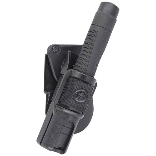 ESP - Baton Telescopic with Holster - Ergonomic - 18'' - Friction Lock - Black - ExB-18HE-BK BH-24