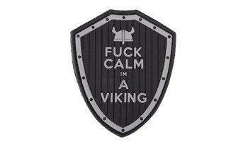 101 Inc - 3D nášivka - F*ck Calm - černá - 444130-5410