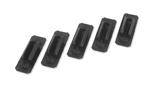 Strike Industries - Kryty kolejnic M-Lok - 5 ks - černé - MLOK-COVER-V2