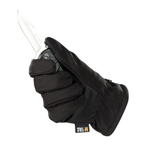 M-Tac - taktické rukavice Soft Shell Thinsulate - černé - 90308002
