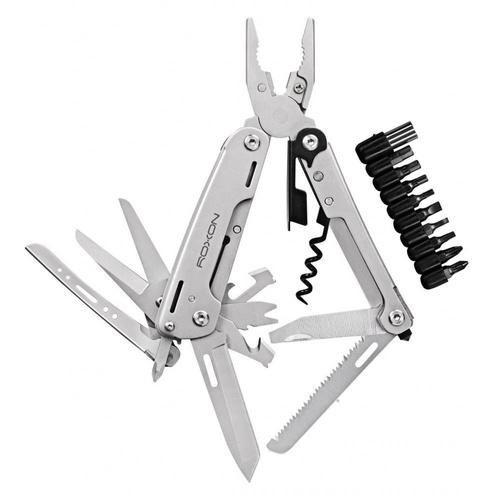 Roxon - Multitool S801S se sadou bitů - perleťově šedá - CM1334