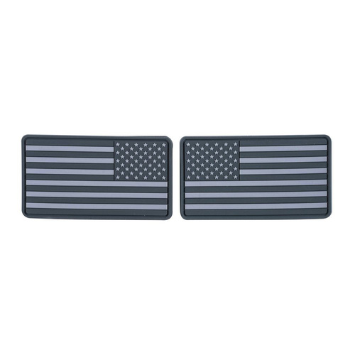 Helikon - PVC nášivka s vlajkou USA velká - 2 ks - šedá - OD-FUL-RB-19