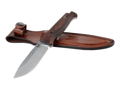 Benchmade - Lovecký nůž Saddle Mountain Skinner - CPM-S30V - Drop Point - Kožené pouzdro - 15002