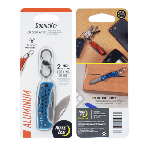 Nite Ize - Nůž na klíče DoohicKey - modrý - KMTK-03-R7