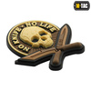 M-Tac - No Knife - No Life 3D PVC nášivka - Coyote - 51128005