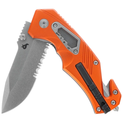 BlackFox - Zavírací záchranářský nůž Demand - Ocel D2 - Oranžová - BF-784-OR