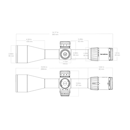 Vector Optics - Puškohled Tauron 4-32x56 ED - SFP - SCOL-56
