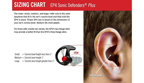SureFire - EarPro EP4 Sonic Defenders Plus - černá - EP4-BK-MPR