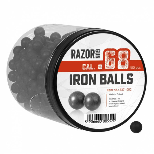RazorGun - Gumové náboje s železnou výplní RAM .68 pro Umarex T4E HDS a SG-68 - 100 ks - 337-052