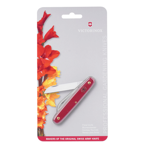 Victorinox - Kapesní nůž Floral Knife - Sheepsfoot - 1.4410 - Červený - 3.9050.B1
