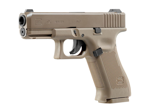 Umarex - Vzduchovka Glock 19X - Kovový závěr - 4,5 mm - Coyote - 5.8368
