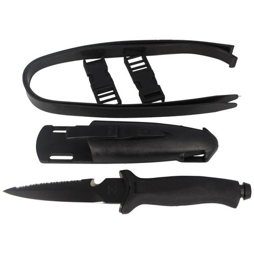 MAC Knives - Potápěčský nůž Aquatys Stiletto 2 Black 120 mm - 008BLK