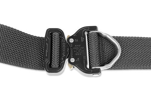 Bajonet - taktický opasek THIRDLINE - spona AustriAlpin COBRA D-RING 18kN - 45 mm - černá.