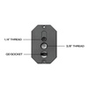 Strike Industries - Adaptér pro Picatinny Arca také 1/4" a 3/8" - QD závěs - SI-ARCA-TRI-PADA-BK