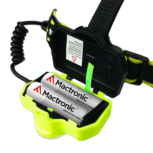 Mactronic - Čelová svítilna ULTIMO X1000 se zásobníkem - 1000 lm - Žlutá/Černá - PHL0012