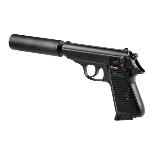 Umarex - ASG replika pistole Walther PPK/S SD - zelený plyn - černá - 2.6558