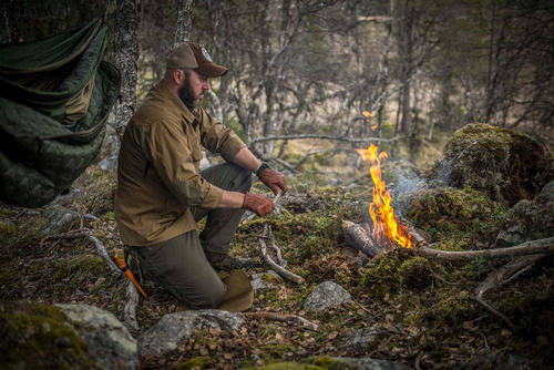 Helikon - Koszula Woodsman - Taiga Green / Coyote - KO-WDN-DC-1109A