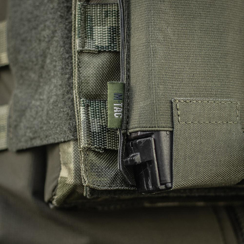 M-Tac - Trojité pouzdro na zásobníky pro AR / AK Elite Laser Cut - Ranger Green - 10145123