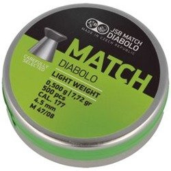 JSB - Green Match Light Weight Pellets - 4,51 mm - 0,500 g - 500 ks - 000005-500-5