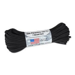 Atwood Rope MFG - Paracord 550-7 - 4 mm - černý - 100 stop