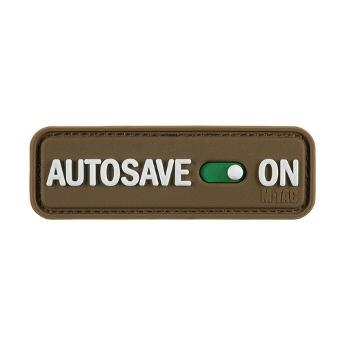M-Tac - Morale Patch Autosave PVC - 3D - Coyote - 51116705