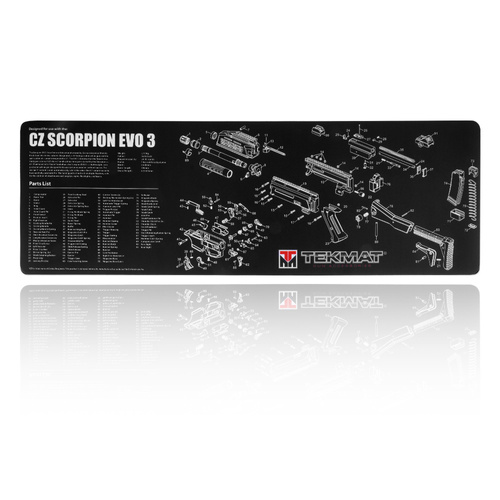 TekMat - Podložka na čištění zbraní - CZ Scorpion - 30x91cm - černá - TEK-R36-CZSCORPION