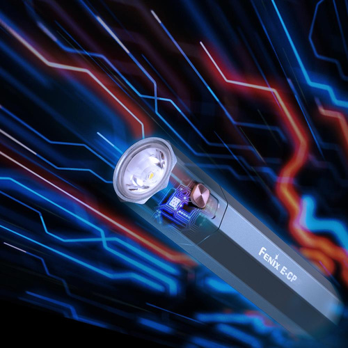 Fenix - LED svítilna E-CP s baterií 5000 mAh - 1600 lm - černá - E-CP Black