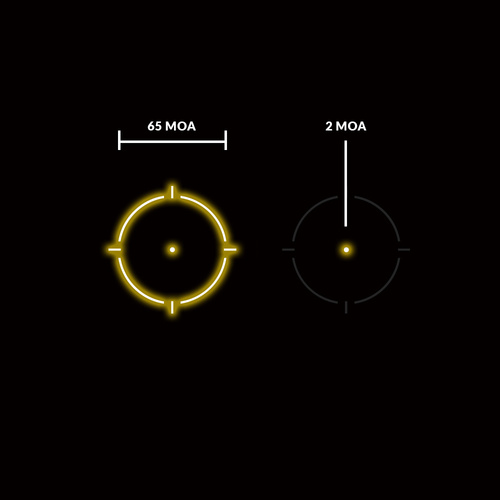 Holosun - HE503R-GD Gold Dot Sight - Nízká montáž a montáž s 1/3 světelnosti
