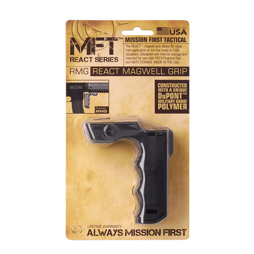 MFT - React Magwell Grip - Picatinny - černý - RMG-BL