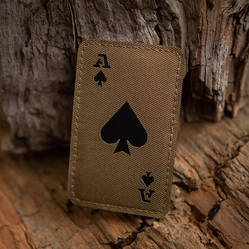 M-Tac - Nášivka Ace of Spades - Cordura 500D - Coyote / Black - 51109502