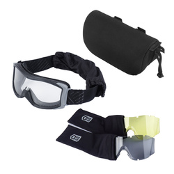 Bolle Safety - Balistické brýle s vyměnitelnými zorníky - Odvětrávaný rámeček - Černé - X1000T70M