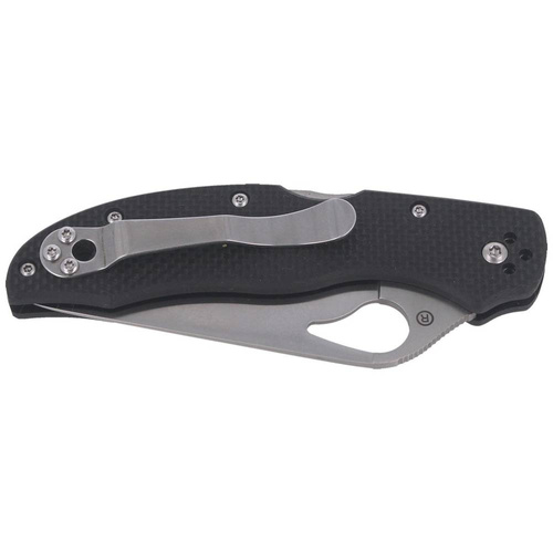 Spyderco - Zavírací nůž Byrd Harrier 2 - EDC - hladké ostří - G-10 - černý - BY01GP2