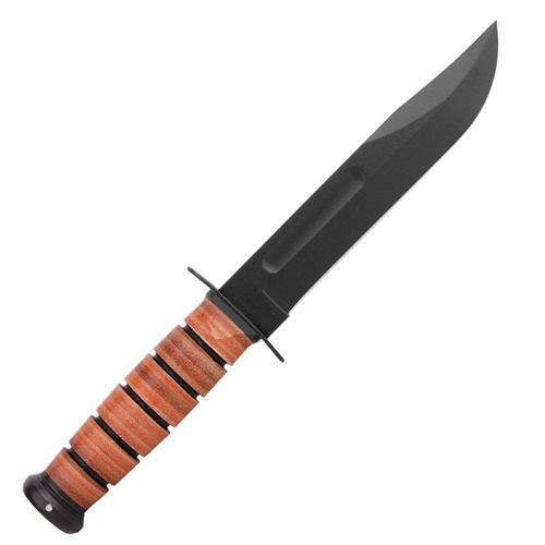 Ka-Bar 1320 - Nůž s jedním označením - kožené pouzdro