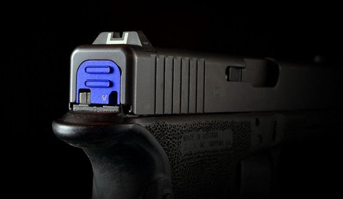 Strike Industries - Krytka sklíčka V2 pro Glock - modrá - SI-GSP-V2-BLUE