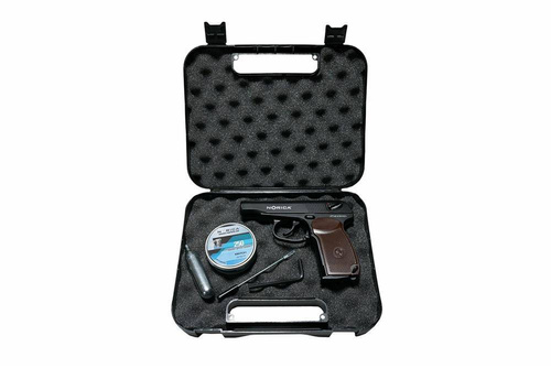 Norica - Vzduchovka CO₂ Makarov PM replika s pouzdrem - 4,5 mm Diabolo - PACK N.A.C. 2020