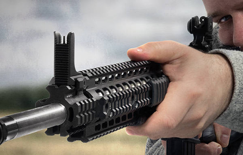 UTG - Pevná mířidla pro AR15 - Picatinny - černá - MT-750X