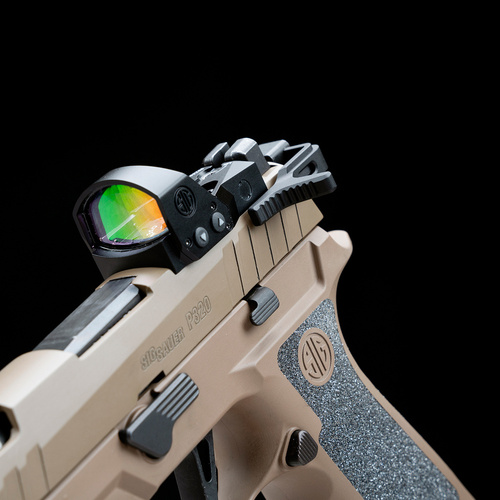 Strike Industries - oboustranná boční nabíjecí rukojeť pro pistoli Sig Sauer P320 - černá - SI-P320-CH