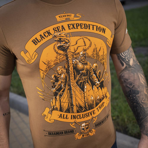 M-Tac - Pánské tričko Black Sea Expedition - Coyote Brown - 80025017