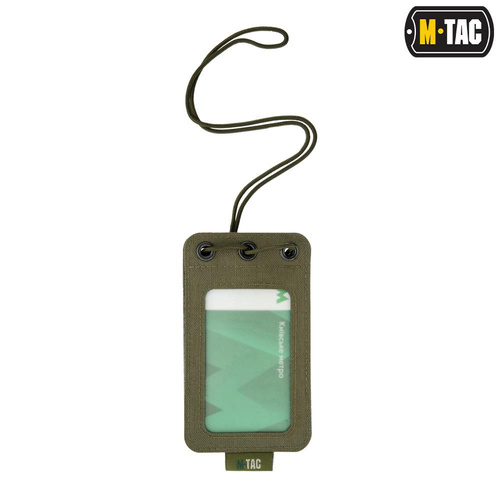 M-Tac - Držák na odznaky s průhledným panelem - zelený Ranger - 10131023
