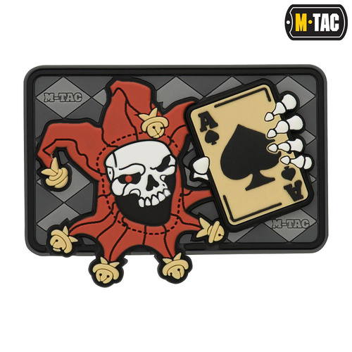 M-Tac - Nášivka - Joker Skull 3D PVC - černá - 51120000