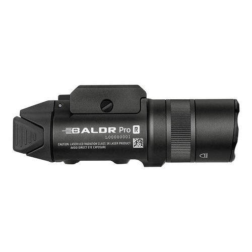 Olight - taktická LED svítilna s laserovým zaměřovačem BALDR Pro R - 1350 lumenů - zelený laser - černá barva