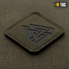 M-Tac - Laserem řezaná čtvercová nášivka Valknut - černá / zelená Ranger - 51162232